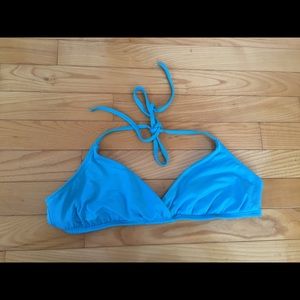 Mossimo Large Bright Blue Wrap Bikini Top